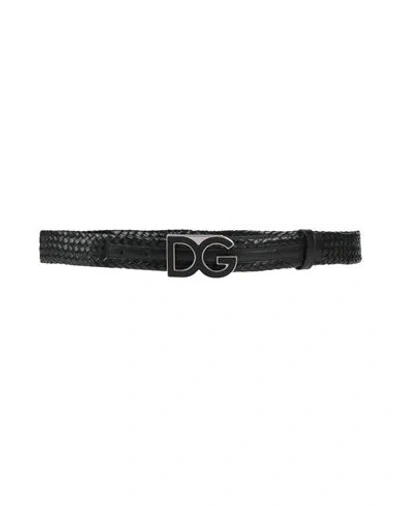 Dolce & Gabbana Man Belt Black Size 34 Leather