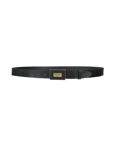 Dolce & Gabbana Man Belt Black Size 43 Leather