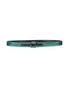 Dolce & Gabbana Man Belt Emerald Green Size 39.5 Polyester, Lurex, Calfskin In Green