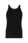 Dolce & Gabbana Marcello Ribbed-knit Tank Top In Black