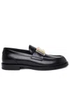 DOLCE & GABBANA DOLCE & GABBANA MAN DOLCE & GABBANA BLACK LEATHER LOAFERS