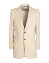 Dolce & Gabbana Man Blazer Beige Size 48 Virgin Wool, Silk, Polyamide, Elastane In Beige