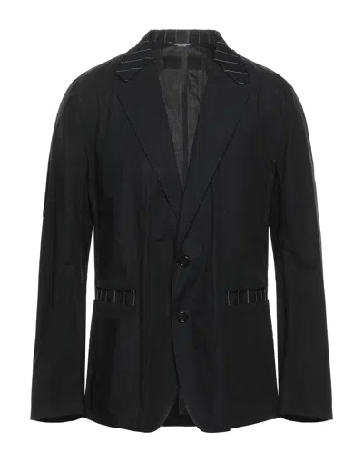 Dolce & Gabbana Man Blazer Black Size 36 Cotton, Virgin Wool
