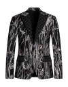 Dolce & Gabbana Man Blazer Black Size 36 Silk, Cotton, Polyester In Black