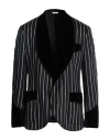 Dolce & Gabbana Man Blazer Black Size 42 Virgin Wool, Cotton In Black
