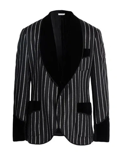 Dolce & Gabbana Man Blazer Black Size 42 Virgin Wool, Cotton