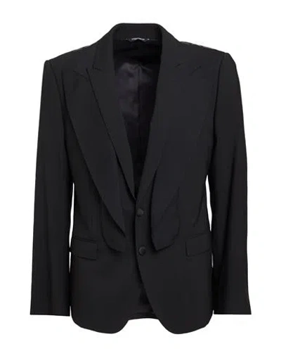 Dolce & Gabbana Man Blazer Black Size 42 Virgin Wool, Elastane