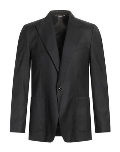 Dolce & Gabbana Man Blazer Black Size 42 Wool, Silk