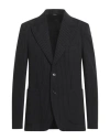 Dolce & Gabbana Man Blazer Black Size 44 Viscose, Polyamide, Polyester, Elastane In Black