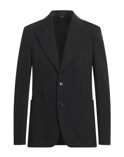 Dolce & Gabbana Man Blazer Black Size 44 Viscose, Polyamide, Polyester, Elastane