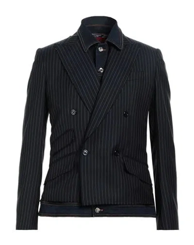 Dolce & Gabbana Man Blazer Black Size 46 Wool, Cotton, Silk, Elastomultiester, Elastane