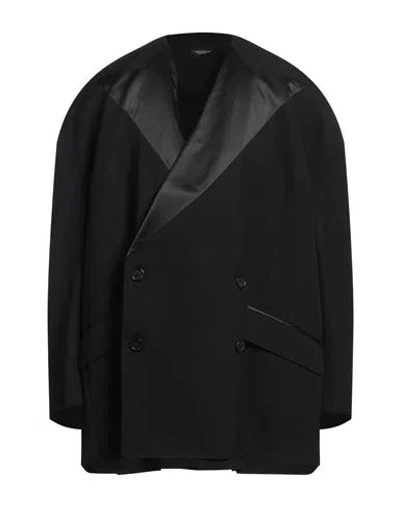 Dolce & Gabbana Man Blazer Black Size L Wool, Silk, Elastane