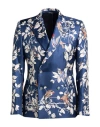 Dolce & Gabbana Man Blazer Blue Size 36 Silk In Blue