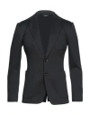 Dolce & Gabbana Man Blazer Charcoal Size 48 Cotton, Polyamide, Polyester, Silk In Grey