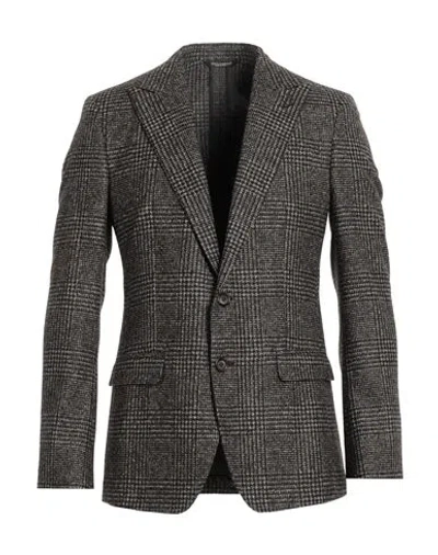 Dolce & Gabbana Man Blazer Chocolate Brown Size 38 Alpaca Wool, Wool, Cotton, Polyamide