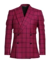 Dolce & Gabbana Man Blazer Garnet Size 50 Virgin Wool In Red