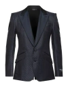 Dolce & Gabbana Man Blazer Midnight Blue Size 36 Silk, Polyester