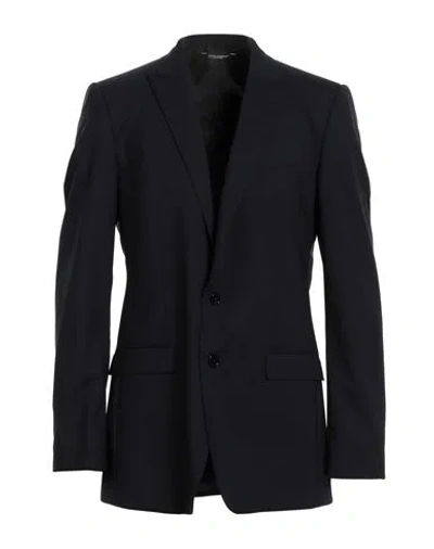 Dolce & Gabbana Man Blazer Midnight Blue Size 40 Virgin Wool, Elastane