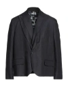 Dolce & Gabbana Man Blazer Midnight Blue Size 44 Linen In Blue