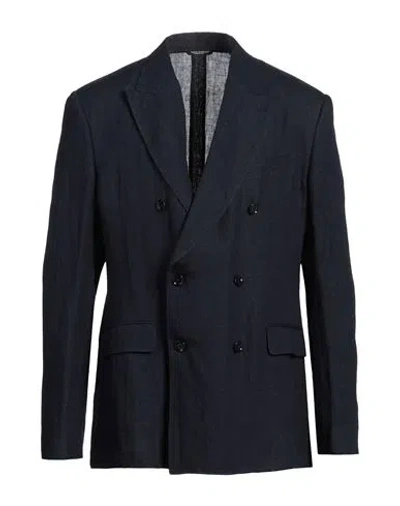 Dolce & Gabbana Man Blazer Navy Size 44 Linen