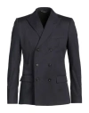 Dolce & Gabbana Man Blazer Navy Size 48 Cotton, Silk, Polyester In Navy