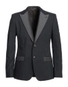 Dolce & Gabbana Man Blazer Charcoal Size 36 Cotton, Silk In Grey