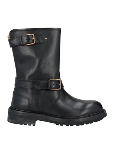Dolce & Gabbana Man Boot Black Size 9 Calfskin