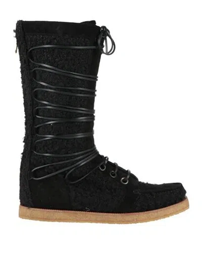 Dolce & Gabbana Man Boot Black Size 9 Leather, Textile Fibers
