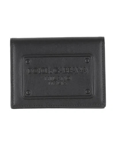 Dolce & Gabbana Man Cardholder Black Size - Calfskin