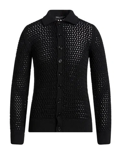 Dolce & Gabbana Man Cardigan Black Size 38 Virgin Wool