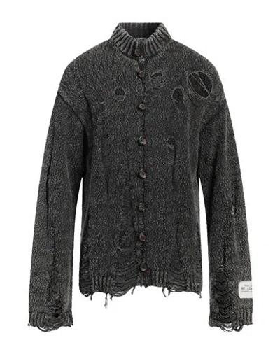 Dolce & Gabbana Man Cardigan Charcoal Size Xl Cotton