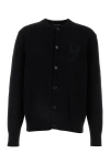 Dolce & Gabbana Black Nylon Blend Cardigan In Multicolor