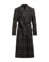 Dolce & Gabbana Man Coat Black Size 42 Alpaca Wool, Wool, Polyamide In Black