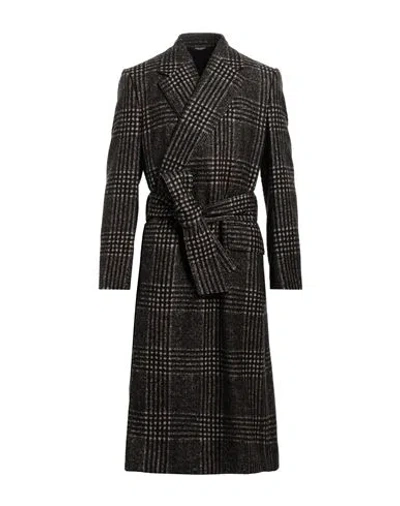 Dolce & Gabbana Man Coat Black Size 42 Alpaca Wool, Wool, Polyamide