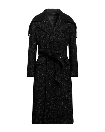 Dolce & Gabbana Man Coat Black Size 42 Wool, Alpaca Wool, Nylon, Cotton