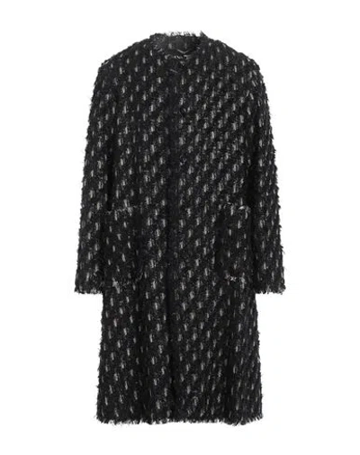 Dolce & Gabbana Man Coat Black Size 46 Synthetic Fibers, Wool, Metallic Polyester, Cotton