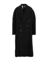 Dolce & Gabbana Man Coat Black Size L Virgin Wool, Viscose, Cashmere, Elastane In Black