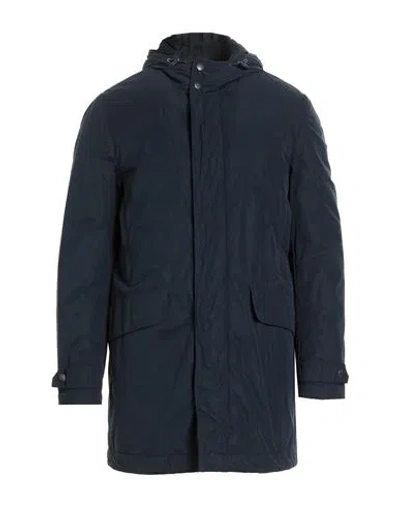 Dolce & Gabbana Man Coat Midnight Blue Size 48 Polyester