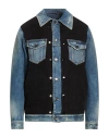 Dolce & Gabbana Blue Cotton Elastan Polyamide Polyester Jacket In Blue