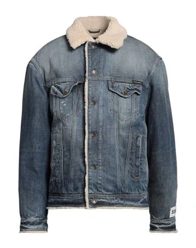 DOLCE & GABBANA DOLCE & GABBANA MAN DENIM OUTERWEAR BLUE SIZE 40 COTTON