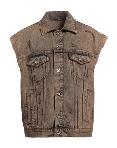 DOLCE & GABBANA DOLCE & GABBANA MAN DENIM OUTERWEAR KHAKI SIZE 40 COTTON