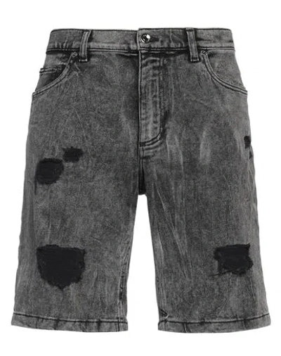 Dolce & Gabbana Man Denim Shorts Black Size 40 Cotton, Elastane