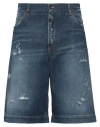 Dolce & Gabbana Denim Bermuda Shorts In Blue