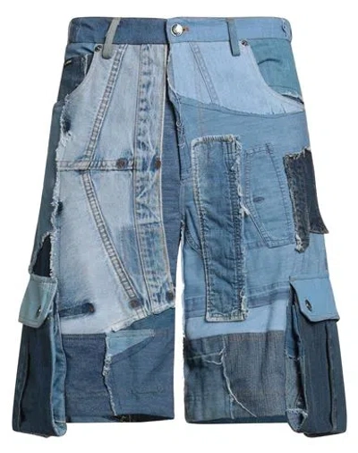 Dolce & Gabbana Man Denim Shorts Blue Size 40 Cotton, Elastane