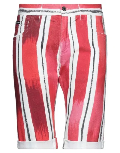 Dolce & Gabbana Denim Shorts In Red