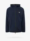 Dolce & Gabbana Jacket Cotton Blend Elasticated Cuffs In Blue