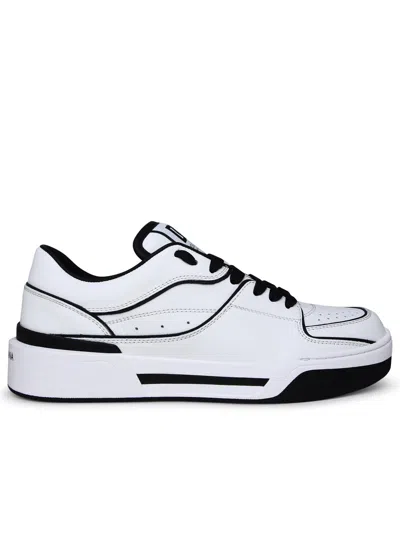Dolce & Gabbana New Roma White Leather Sneakers Man