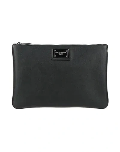 Dolce & Gabbana Man Handbag Black Size - Calfskin, Polyamide, Acrylic