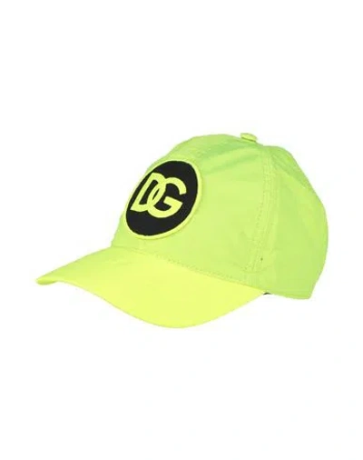 Dolce & Gabbana Man Hat Lime Green Size 7 ¼ Polyester