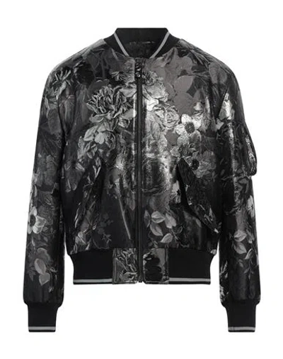 Dolce & Gabbana Man Jacket Black Size 44 Polyester, Metallic Polyester, Lambswool, Cotton, Polyamide